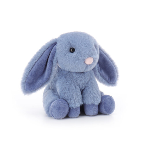 Coelho de pelúcia azul marinho de 15 cm para crianças (6 polegadas) 1