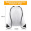75 Pcs Sublimation Drawstring Bags Bulk White Blank Drawstring Backpacks Reusable Gym Sport Sinch Sack Backpack 3
