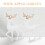 Reindeer Decor White Plastic 6 Pieces 3
