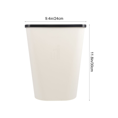 Dining Room Trash Can White 1Set 12x9in 1