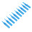 100Pcs Disposable Blue Plastic Long Tattoo Needle Tips 4.8x0.8cm 8