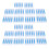 100Pcs Disposable Blue Plastic Long Tattoo Needle Tips 4.8x0.8cm 14