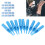 100Pcs Disposable Blue Plastic Long Tattoo Needle Tips 4.8x0.8cm 16