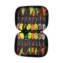 16Pcs Fishing Spoon Lures Hard Metal Baits Fishing Spinner-6