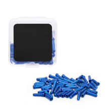 50 Stuks Aluminium Fietsen Rem Eindkap Kabel Tip Remdraad-Blauw