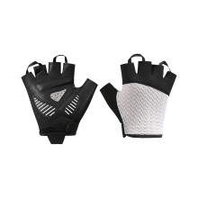 2pcs Cycling Half Finger Gloves Nonslip Grip Technology-White S