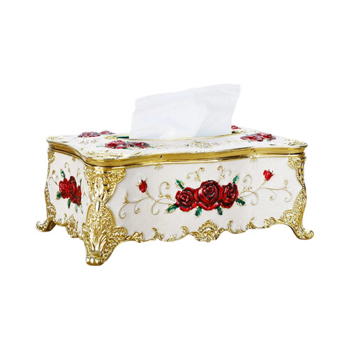ABS Plastic Tissue Container With Metallic Finish For Various-1