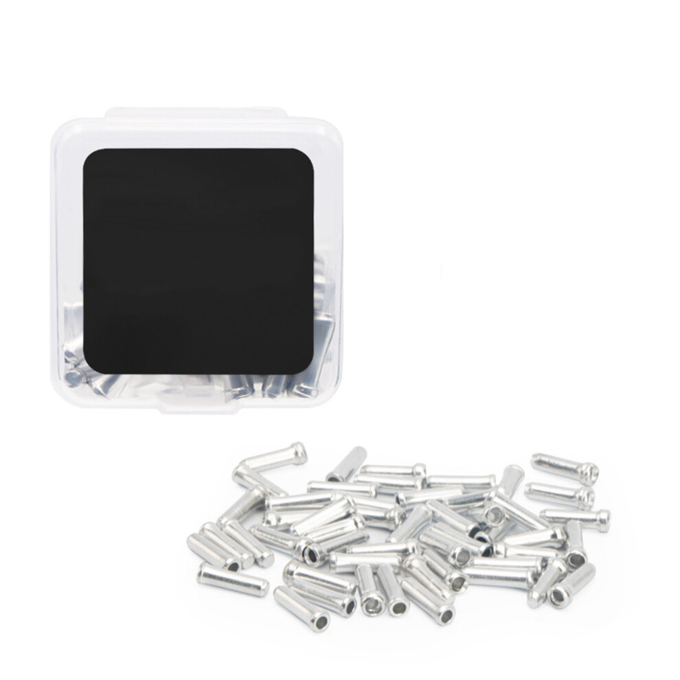 50Pcs Aluminum Alloy Bicycles Wire Tube Cover Bike- Light/Gray 7627001391871