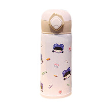Gourde pratique et polyvalente, mug isotherme en acier inoxydable avec motifs d'anime mignons, idéal pour les activités de plein air, les voyages,