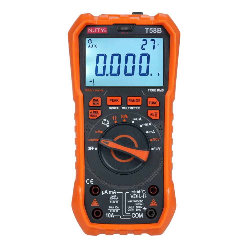 Njty T58b Digital Multimeter 9999 Counts, Compact, Professional Tool 4921390937713