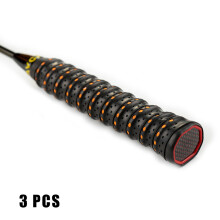 (Black) 3 Pcs Anti-Slip Tennis Overgrip Tape