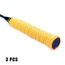 (Yellow) 3 Pcs Anti-Slip Tennis Overgrip Tape