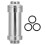 All-Copper Water Cooling Fitting G1/4, Retractable 53.5mm Silver 2