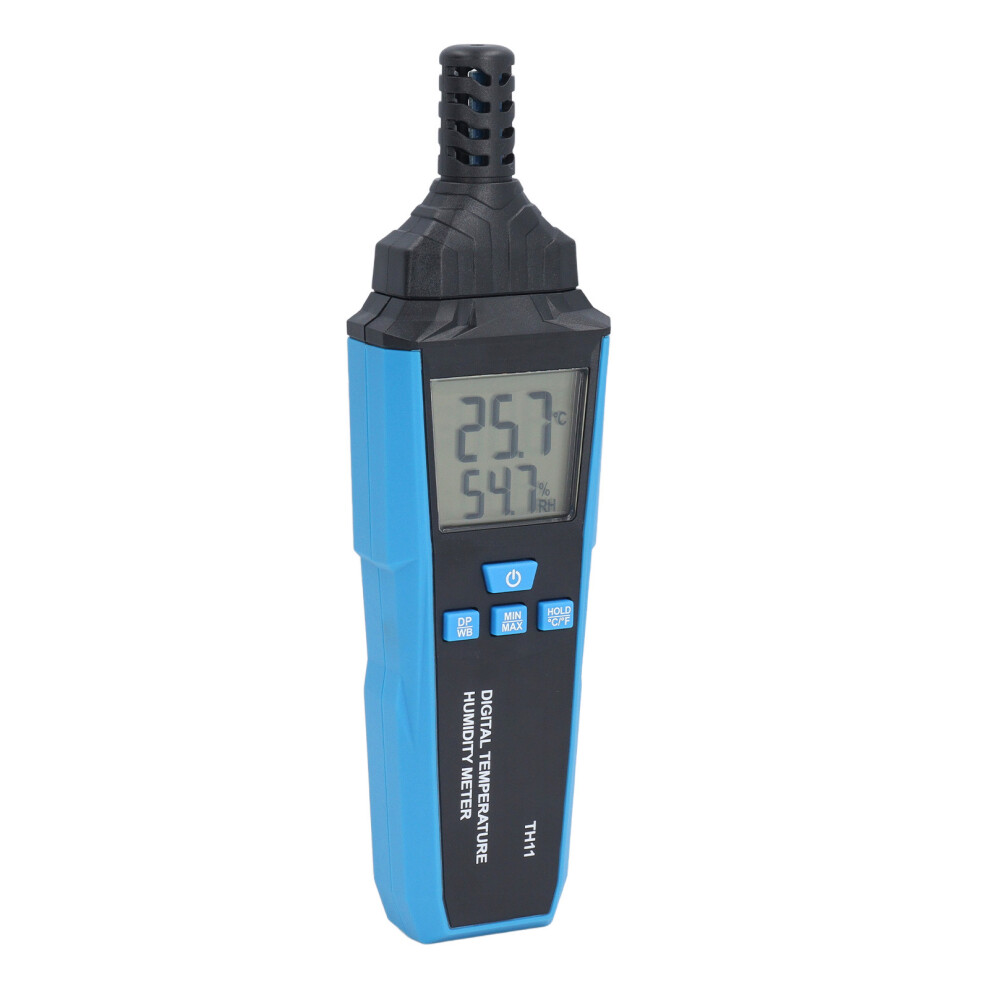 High Accuracy Digital Thermometer Hygrometer, Abs, Lcd Display, Compact 188X54x34mm 4681390938034