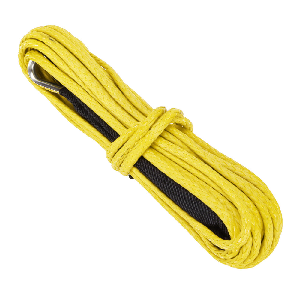 Robust 15M Yellow Synthetic Winch Cable 7700Lbs Replacement For Suv Truck Atv 5001390937933
