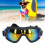 Windproof Dog Goggles with UV Protection, Red Lens, Plastic 1