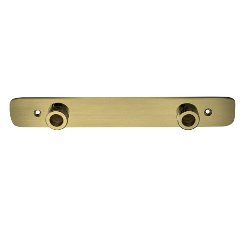 NES Home Brushed Brass Wall Easy Fixing Plate Kit for Bar Shower Valves