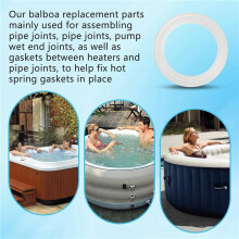 18x 711-4030B 2 Cale do Uszczelki Grzałki Spa Balboa Gecko Spa do Standardowych 2-Calowych Zespołów Grzałek Spa, Uszczelek Złącznych