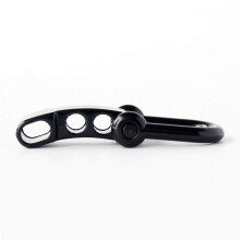 40Pcs Paracord Bracelet Shackle Buckle, Bow Anchor Shackle Clasp D Shackle Clip Adjustable for Survival Bracelet Black
