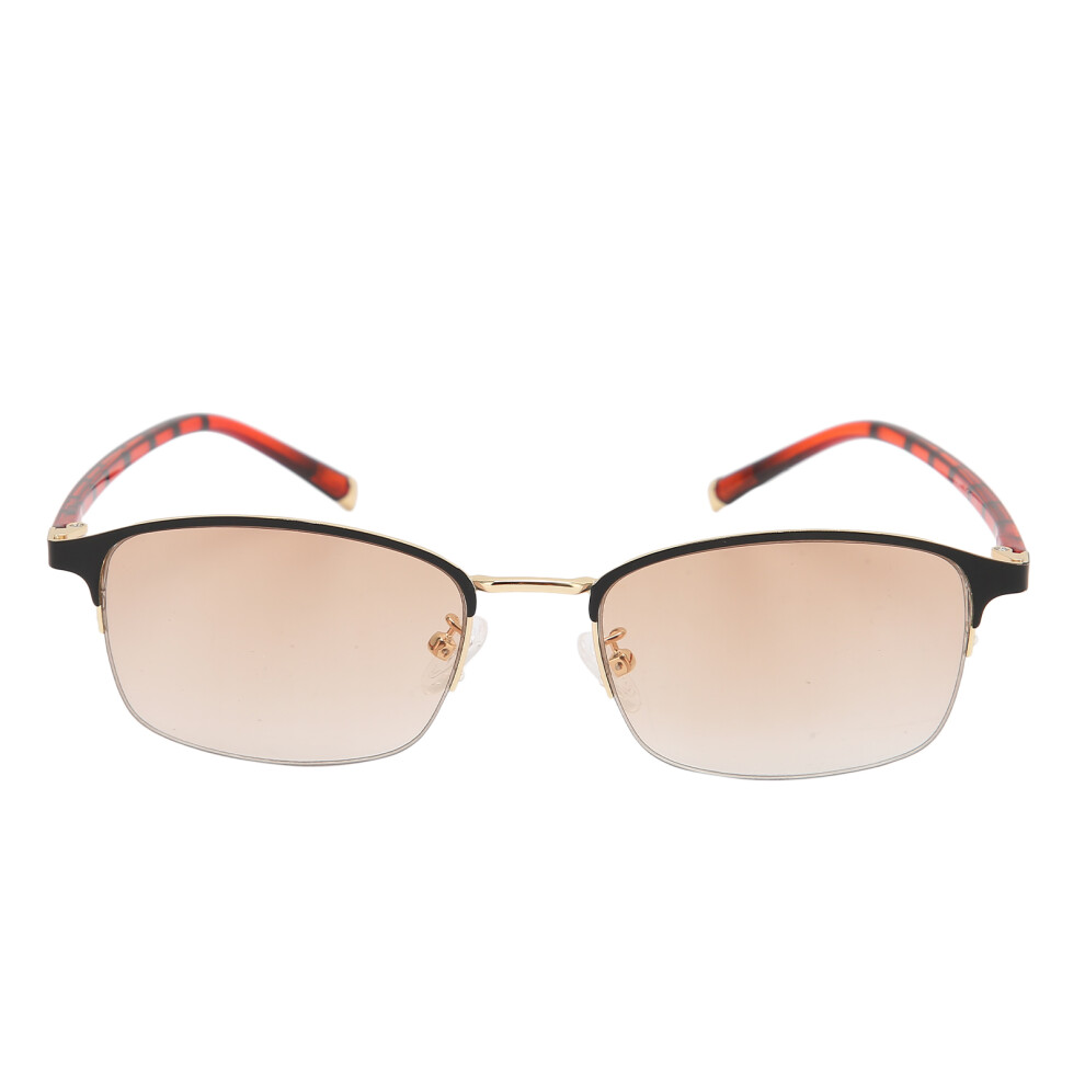 Blue/Light/Black Reading Glasses Anti-Uv Blocking, Gold Frame, +3.00 Diopters