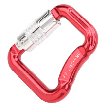 Schwerlast-Aluminium-Karabiner rot, 20KN Belastbarkeit, langlebig und flexibel