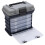 4 Layer Fishing Tackle Box Grey PP ABS 1