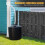 Rainwater Collection Downspout Diverter Rainwater Collection System Yard Gutter Drain Black 5