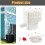 Rainwater Collection Downspout Diverter Rainwater Collection System Yard Gutter Drain Black 6