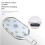 Car Ambient Light Car Interior Touch Sensor USB Charging Lighting Car Reading Light LED Ambient Light Ice 5