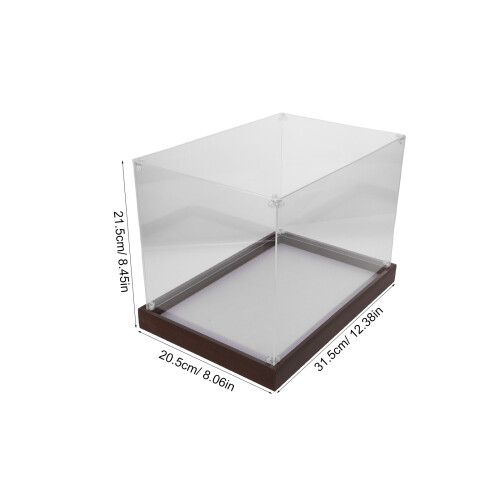 Acrylic Cap Enthusiast Display Box in Light Brown for Signed Caps 1