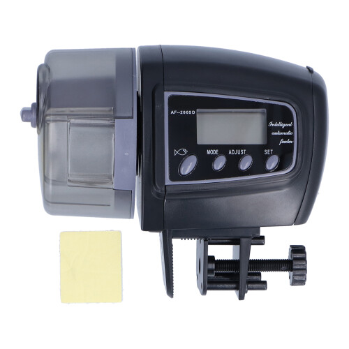 LCD Fish Feeder Automatic Electronic Timer 135x60x110mm for Aquariums 1