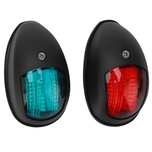 2 pièces LED de navigation IP66 12V 3W Rouge/Vert 1