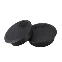 8 Stuks 50 mm Diameter Bureaudraadsnoer Kabeldoorvoergaten Gatafdekking Zwart