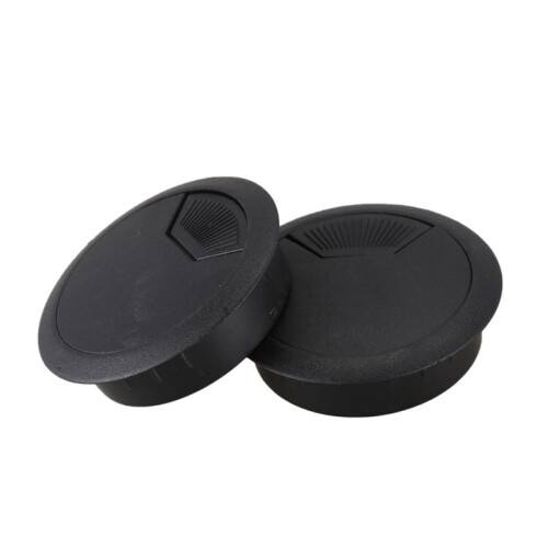 8 Pcs 50mm Diameter Desk Wire Cable Passacavi Passacavo Nero