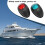 2 pièces LED de navigation IP66 12V 3W Rouge/Vert 13