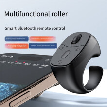 Mouse con Telecomando BT 5.3, Mouse Ad con Funzione di Scorrimento e Scorrimento Video, Telecomando con Punta Delle , Girapagina Rosa