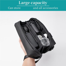Draagtas voor voor Osmo Pocket 3 Draagbare Meerlaagse Beschermtas Opbergtas voor Pocket 3 & Accessoires Zwart