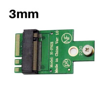M.2 WiFi Wireless Network Card to 2230 NVMe M.2 NGFF SSD Adapter Wireless Card Slots 3mm Thickness
