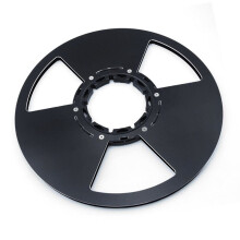 10 Inch 3 Holes Empty Take Reel to Reel Hub Polished Aluminum Tape Reel for Tape Recorders Black