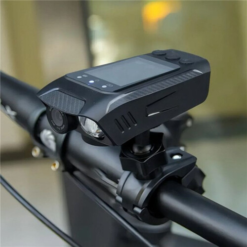 2X Câmera de Ciclismo Multifuncional 4K 60FPS À Prova de Chuva de 2,0 Polegadas com Tela IPS e Conexão WiFi com Lanterna LED Buzina de Bicicleta 2