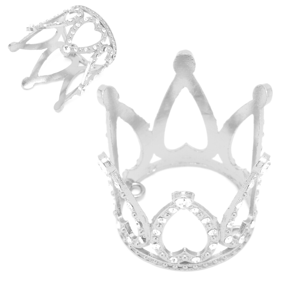Silver Crown Brush Stand for Nails