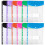 24Pack Plastic Envelopes, Binder Pockets for 3/4/11 Ring Binder,Expandable Document Organizer with Snap Button and Label 6
