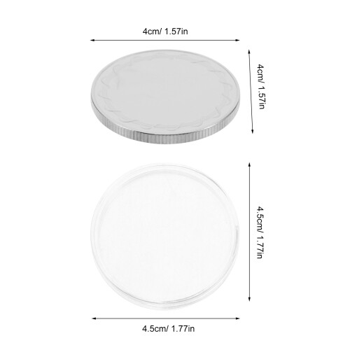 4Pcs Silver Copper Blank Coins 40Mm Engraving Craft Challenge Tokens 1