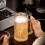Beer Mug Set 2 pcs 16 oz Bark Pattern Embossed Thickened 3