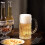 Beer Mug Set 2 pcs 16 oz Bark Pattern Embossed Thickened 5