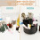 Makeup Brush Holder, 360 Rotating Makeup Organizer Makeup Brush Organizer Make  Brushes Cup Makeup Brushes Holder,B 2