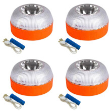 4X V16 Auto Notlicht USB Wiederaufladbare Not Leuchte LED Straßen Blink Licht für Auto Boot Marine Truck