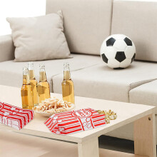 400X Popcorntüten Aus Papier, Auslaufsichere, Fettbeständige Popcorntüten, Einweg-Popcornbehälter Aus Papier für Partys