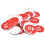 50 Pack Beekeeping Hole Labels Numbered Hive Tags Durable Plastic Red1-50 16