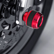 (red) Motorcycle Axle Cover Anti-Collision Protector